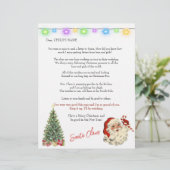 Weihnachtsbrief an Kinder Weihnachtsleuchten Baum (Stehend Vorderseite)