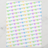 Weihnachtsbrief an Kinder Weihnachtsleuchten Baum (Rückseite)