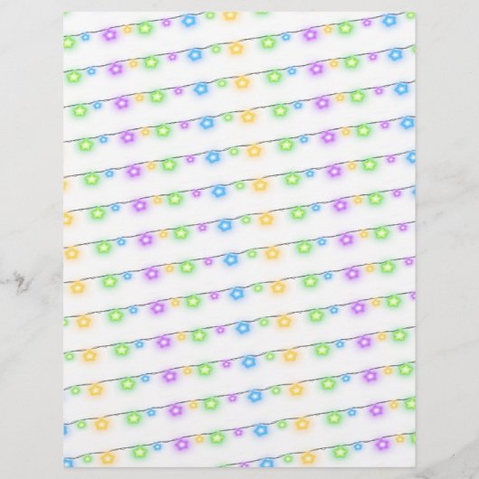 Weihnachtsbrief an Kinder Weihnachtsleuchten Baum (Rückseite)