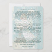 Weihnachtsbrief auf Back Angel Weihnachtskarten Einladung (Rückseite)