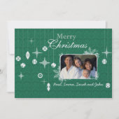 Weihnachtsbrief auf der Kronleuchter Weihnachtskar Einladung (Vorderseite)