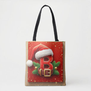 Weihnachtsbrief B mit Kiefern-Kranz Feiertagsstil  Tasche