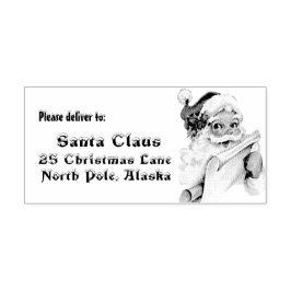 Weihnachtsbrief, bitte an den Nordpol liefern Gummistempel