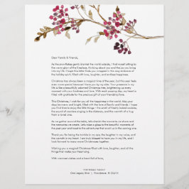 Weihnachtsbrief Briefbogen