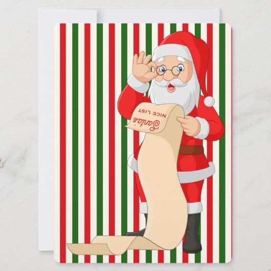 Weihnachtsbrief der Zeitung Santa North Pole (Rückseite)