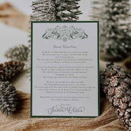 Weihnachtsbrief des Grünen Weihnachtsmannes