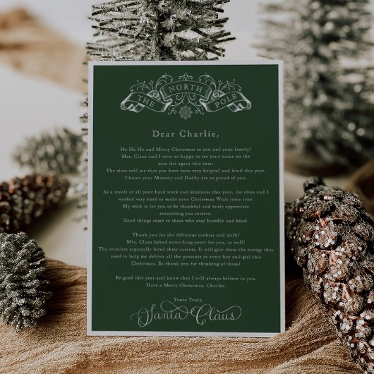 Weihnachtsbrief des Grünen Weihnachtsmannes