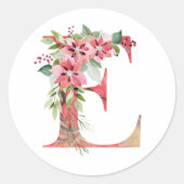 Weihnachtsbrief E Runder Aufkleber (Vorderseite)