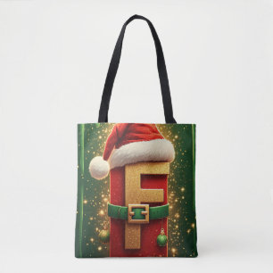 Weihnachtsbrief F mit Kranz für festliche Dekorati Tasche