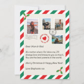 Weihnachtsbrief FotoCollage Feiertagskarte (Vorderseite)