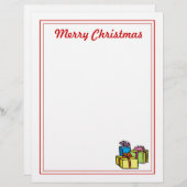 Weihnachtsbrief - Frohe Weihnachtsgeschenke (Vorne/Hinten)