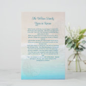 Weihnachtsbrief für Beach Briefpapier (Stehend Vorderseite)