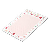 Weihnachtsbrief für den Weihnachtsnotruf Notizblock (angewinkelt)