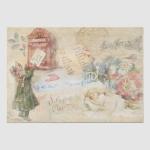 Weihnachtsbrief für Weihnachten Seidenpapier