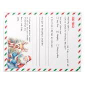 Weihnachtsbrief für Weihnachtsfestspiele Notizblock (Vorderseite)