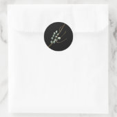 Weihnachtsbrief K Runder Aufkleber (Tasche)