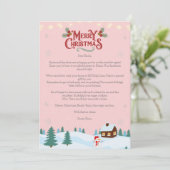 Weihnachtsbrief-Karte Feiertagskarte (Stehend Vorderseite)