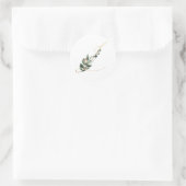 Weihnachtsbrief L Runder Aufkleber (Tasche)