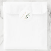 Weihnachtsbrief N Runder Aufkleber (Tasche)