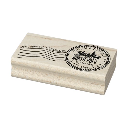 Weihnachtsbrief Nordpol Express-Post Gummistempel (Stempel)