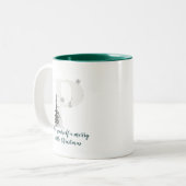 Weihnachtsbrief P Alphabet Kaffee Tasse (Vorderseite Links)