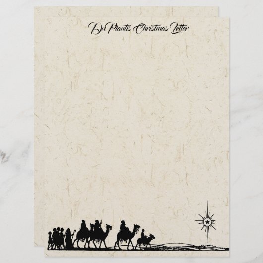 Weihnachtsbrief Personalisiert Letterhead (Vorne/Hinten)