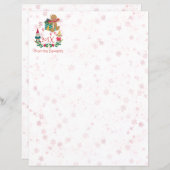 Weihnachtsbrief Persönliches Niedliches Feriendorf (Vorne/Hinten)