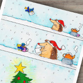 Weihnachtsbrief-Postkarte von Nicole Janes Feiertagspostkarte