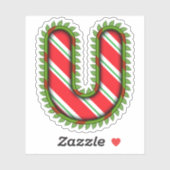 Weihnachtsbrief R Aufkleber (Blatt)