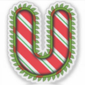 Weihnachtsbrief R Aufkleber (Vorderseite)