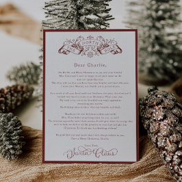 Weihnachtsbrief vom bezaubernden Roten Weihnachtsm