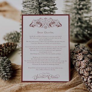 Weihnachtsbrief vom bezaubernden Roten Weihnachtsm