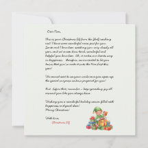 Weihnachtsbrief vom Weihnachtself