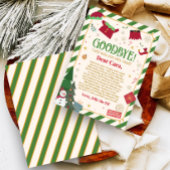 Weihnachtsbrief von Elf-Abschiedskarte Einladung