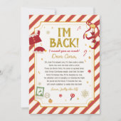 Weihnachtsbrief von Elf Ankunftsbrief-Karte Einladung (Vorderseite)