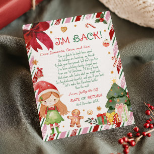 Weihnachtsbrief von Elf Briefkarte Einladung
