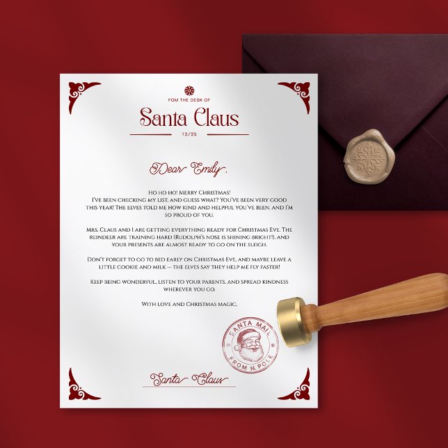 Weihnachtsbrief von Santa Claus (Von Creator hochgeladen)