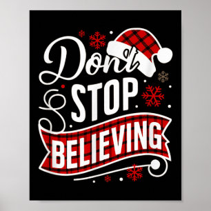 Weihnachtsbrief von Santa Claus: Hör nicht auf zu Poster