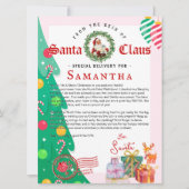 Weihnachtsbrief von Santa Nice List Urkunde (Vorderseite)