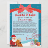 Weihnachtsbrief von Santa Nice List Urkunde (Vorderseite)