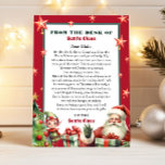 Weihnachtsbrief von Santa und Elf Einladung<br><div class="desc">Personalisierter Brief vom Weihnachtsmann. Geben Sie Ihrem Kind in diesem Jahr einen besonderen,  niedlichen Brief vom Weihnachtsmann. Sammlung: https://www.zazzle.com/collections/love_christmas_collection-119212194434211063</div>