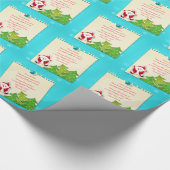 Weihnachtsbrief von Weihnachten Geschenkpapier (Ecke)