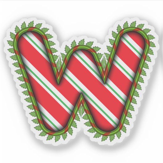 Weihnachtsbrief W Aufkleber (Vorderseite)