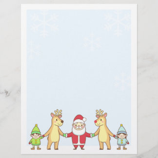 Weihnachtsbrief - Weihnachtsmann und Freunde