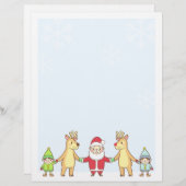 Weihnachtsbrief - Weihnachtsmann und Freunde (Vorne/Hinten)