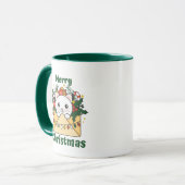Weihnachtsbrief Wintertiere Katzen Tasse (Vorderseite Links)