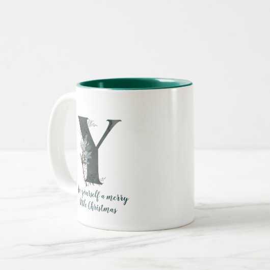 Weihnachtsbrief Z Alphabet Tasse (Vorderseite Links)