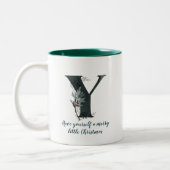 Weihnachtsbrief Z Alphabet Tasse (Links)