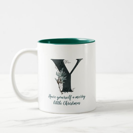 Weihnachtsbrief Z Alphabet Tasse (Links)