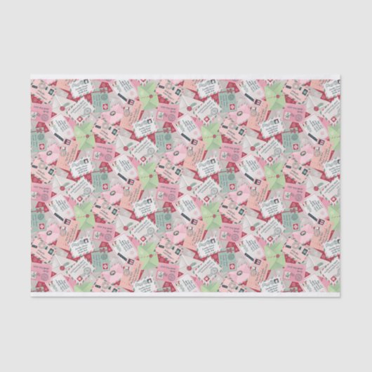 Weihnachtsbriefe an den Weihnachtsmann aus aller W Seidenpapier (Vorderseite)